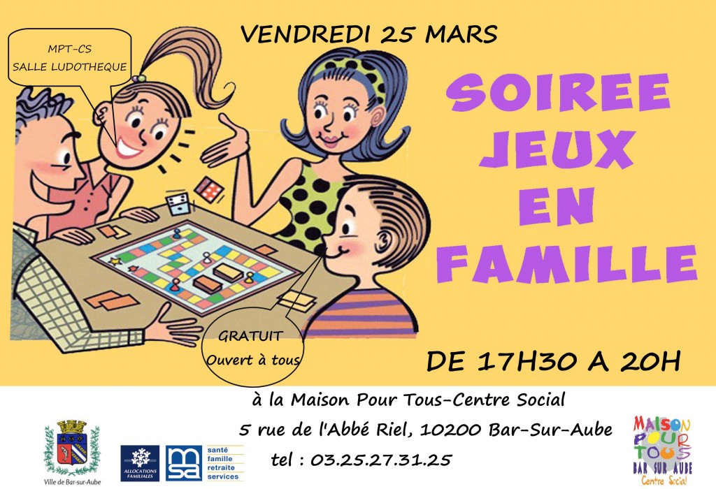 affiches soirée jeux